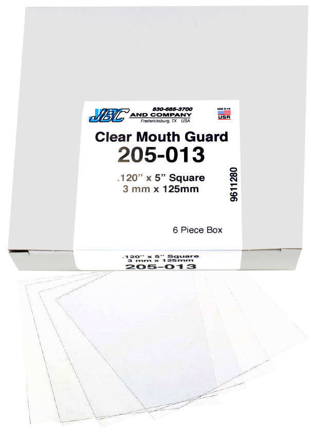 205-013: .160 x 5' Clear Soft EVA Mouth Guard Material