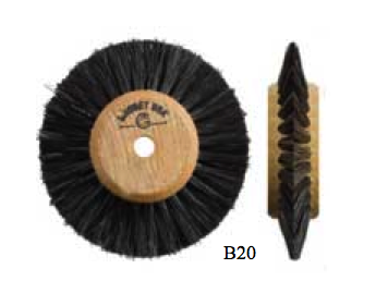 713: Black Bristle Converging Brush B20