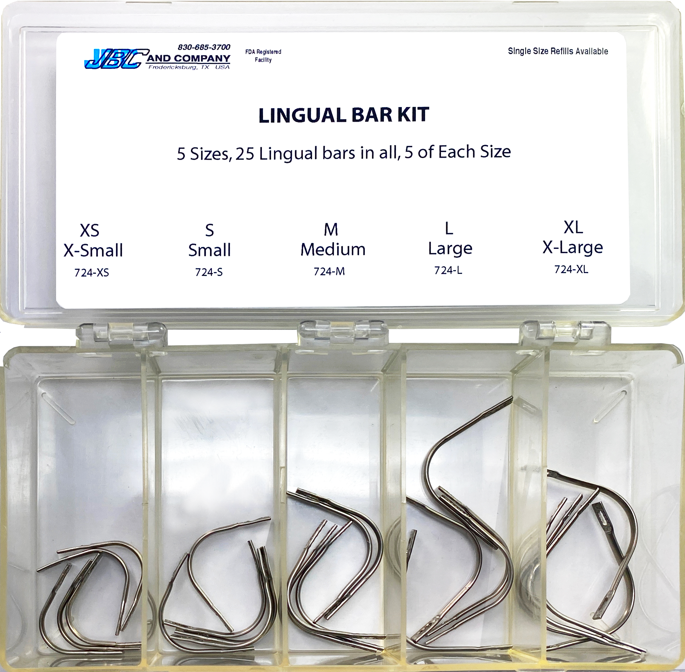 724KIT: LINGUAL BARS KIT