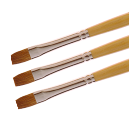 904-8: Brushes - Flat Red Sable 