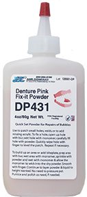 DP431: DENTURE PINK 'FIX IT' REPAIR POWDER