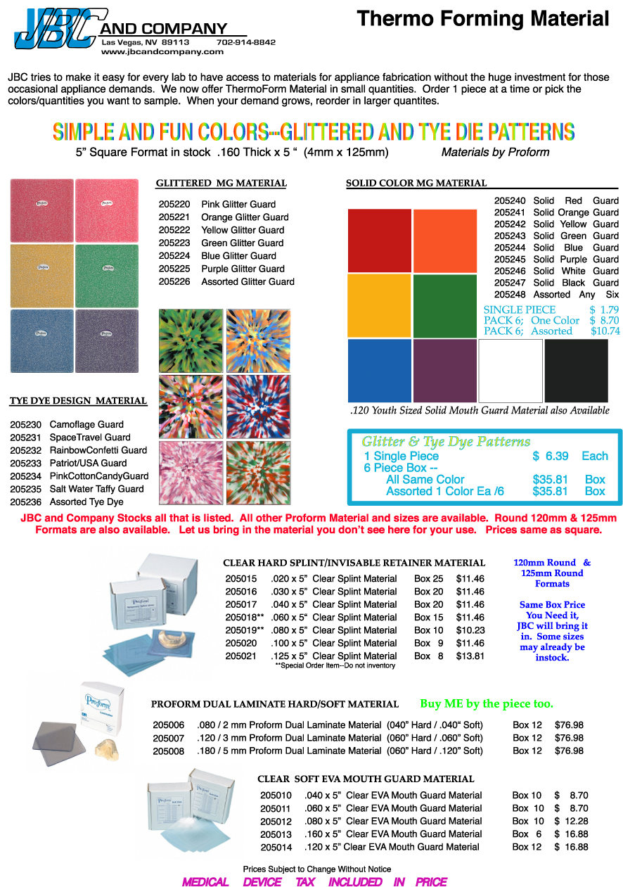 Thermo Forming Material