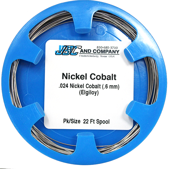 NCS: NICKEL COBALT (ELGILOY) 'SPOOL' WIRE .024 - .044